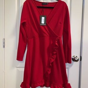 PrettyLittleThing Red Dress